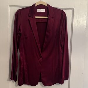 Amanda Uprichard Burgundy Blazer